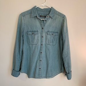 Express Denim Button Down Shirt